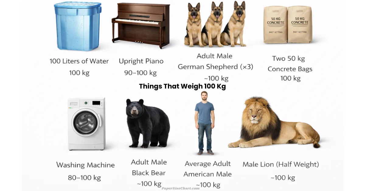 Things That Weigh 100 Kg