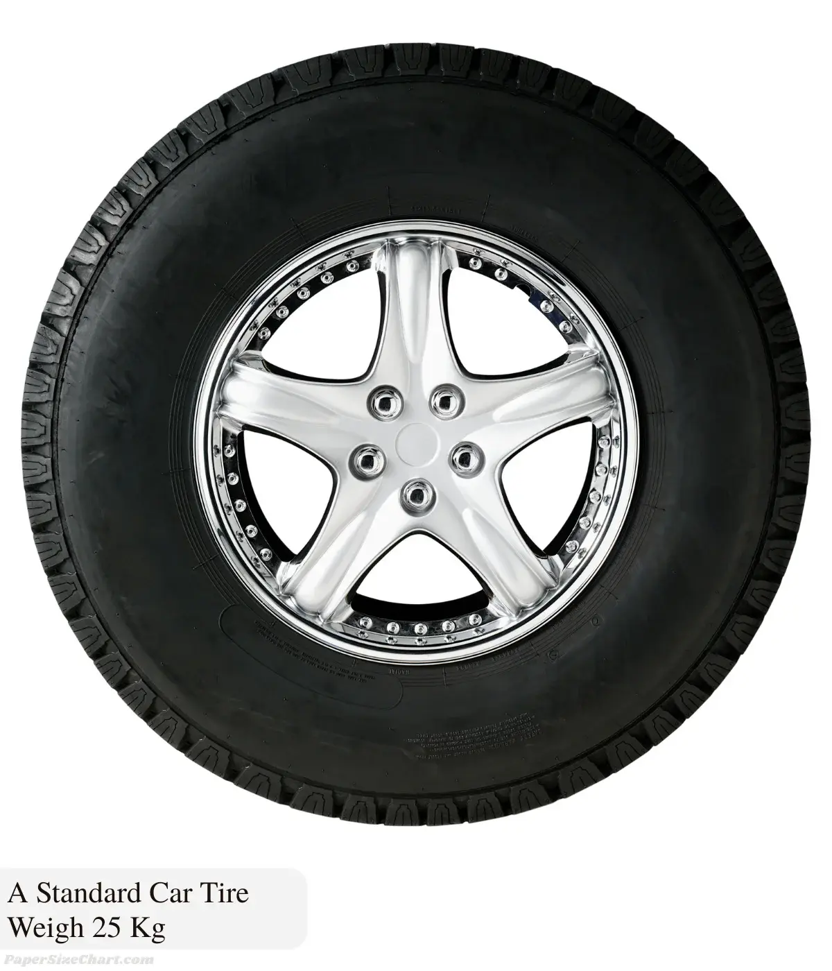 a-standard-car-tire-weigh-25-kg