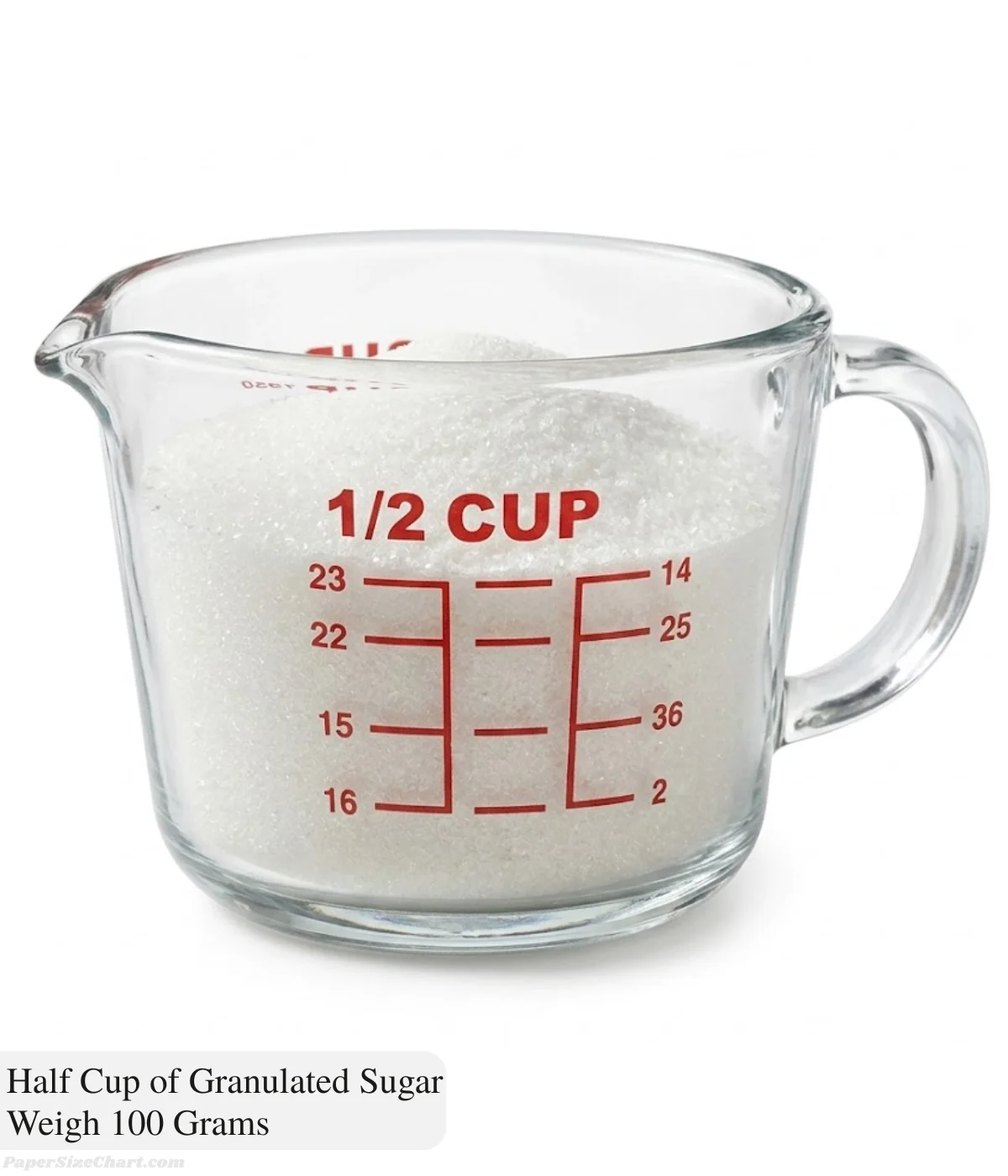 half-cup-of-granulated-sugar-weigh-100-grams