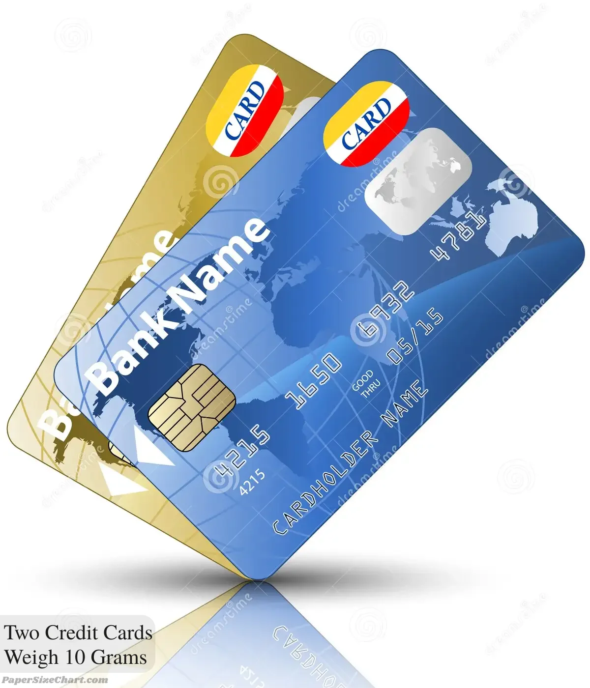 two-credit-cards-weigh-10-grams