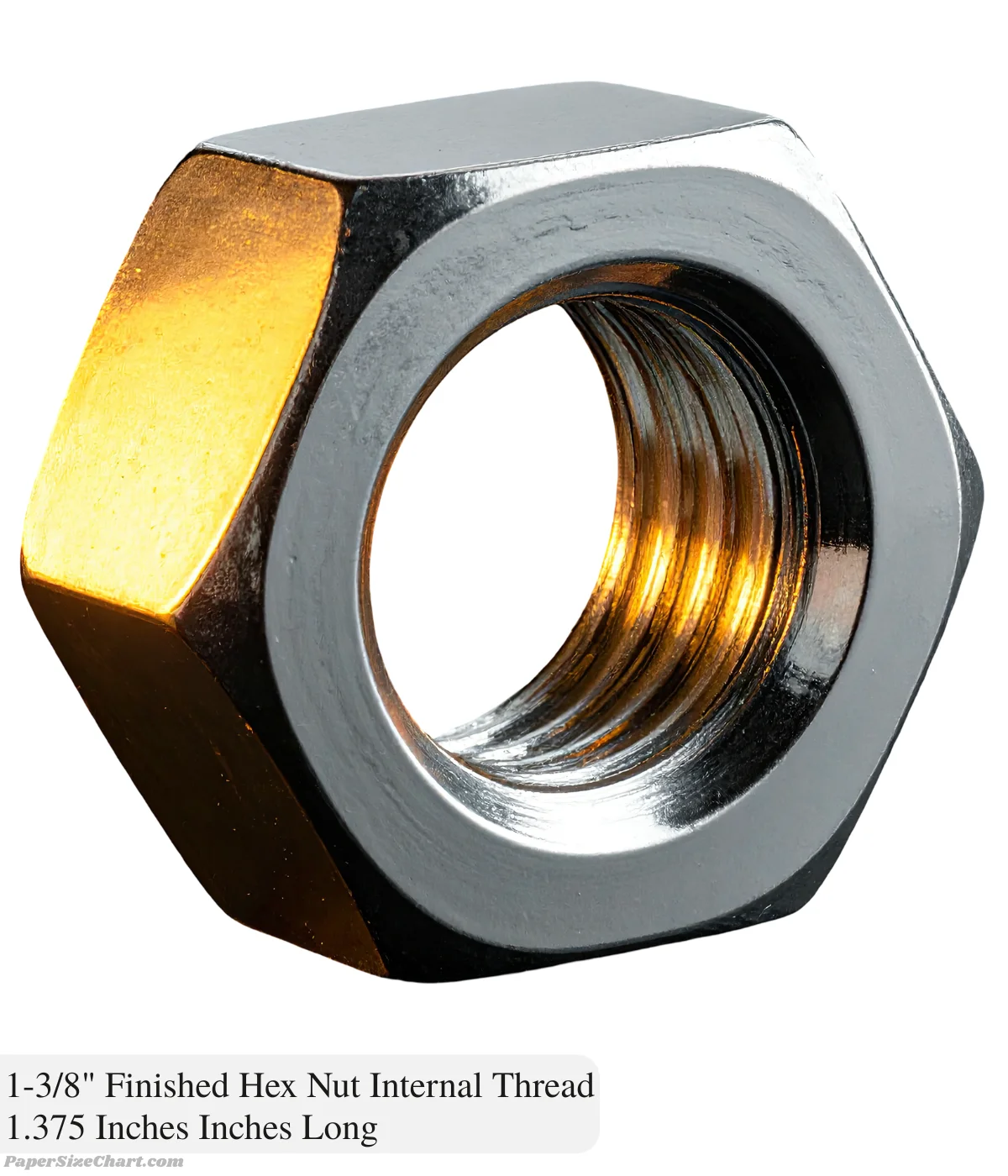 1-38-finished-hex-nut-internal-thread-1-375-inches-long